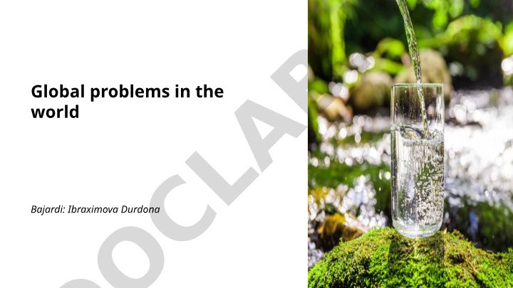 Global problems in the world