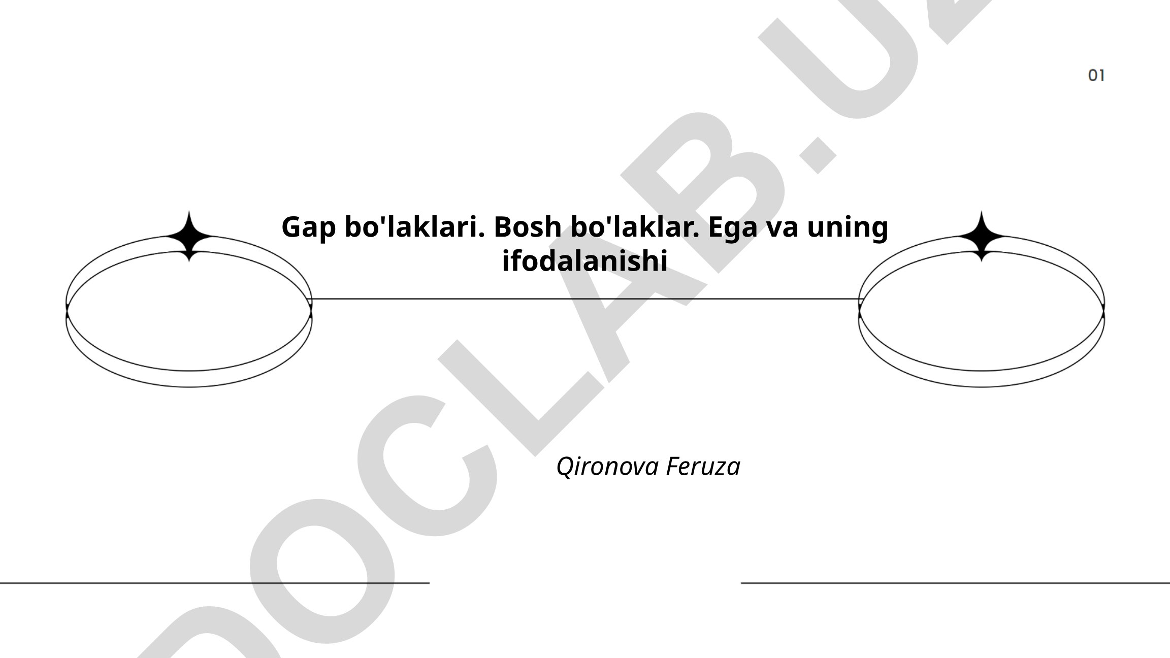 Gap bo'laklari tarkibi va eganing o‘rni