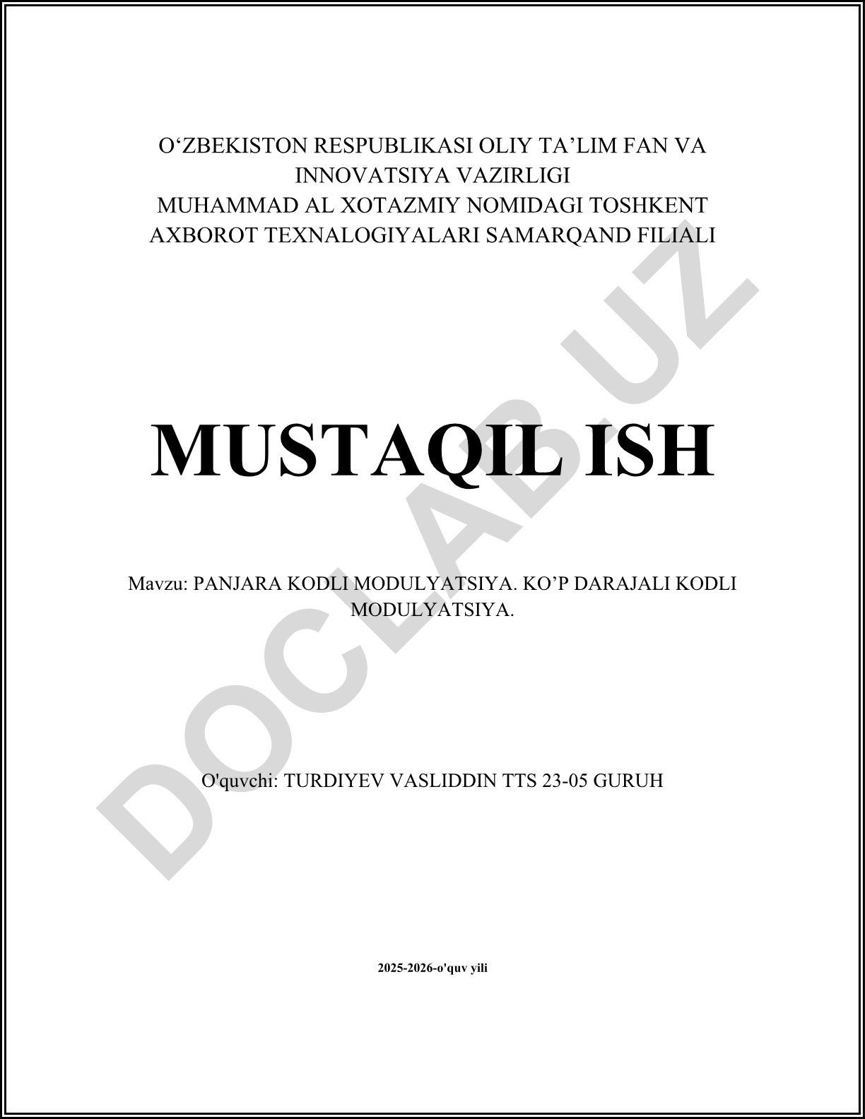Panjara kodli modulyatsiya va ko'p darajali kodli modulyatsiya