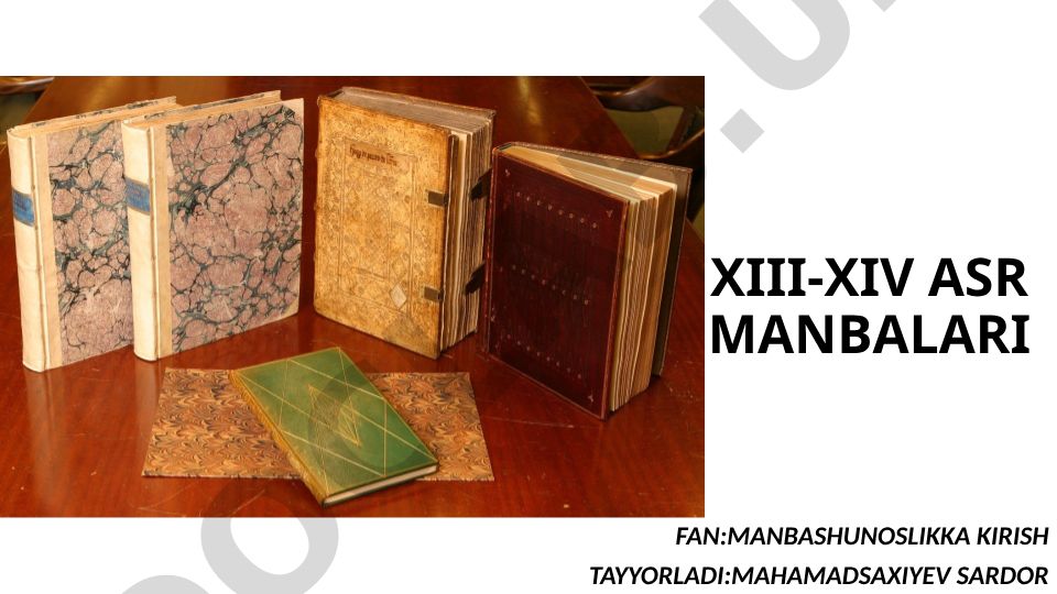 XIII-XIV asr manbalari: Mog'ul va fors tillaridagi tarixiy manbalar