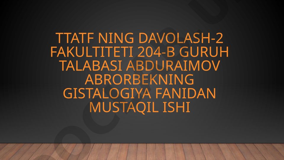 Gematoensefalik to'siqning gistafizologiyasi