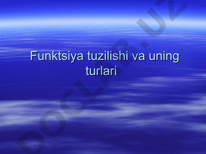 Funksiya tuzilishi, teskari funksiya va chiziqli funksiya