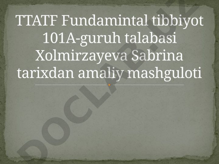 Sivilizatsiya va Madaniyat tushunchasi mazmuni va ularning tarixiy taraqqiyotda namoyon bo'lishi