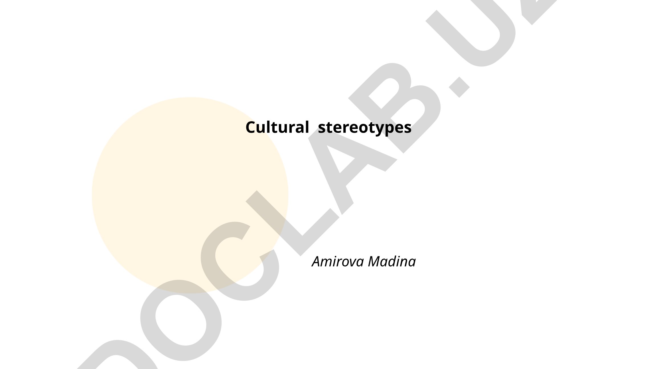 Cultural stereotypes: definition, origins and media influence