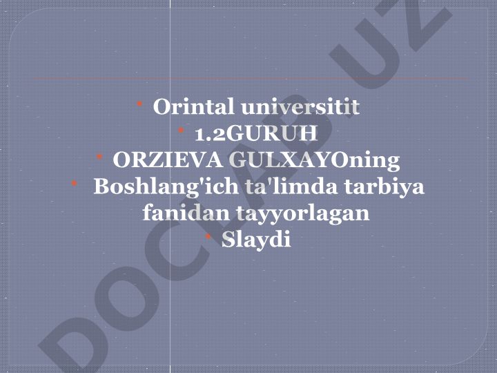 Boshlang'ich ta'limda tarbiya fanining oila, mahalla va ta'lim muassasida hamkorlik konsepsiyasi