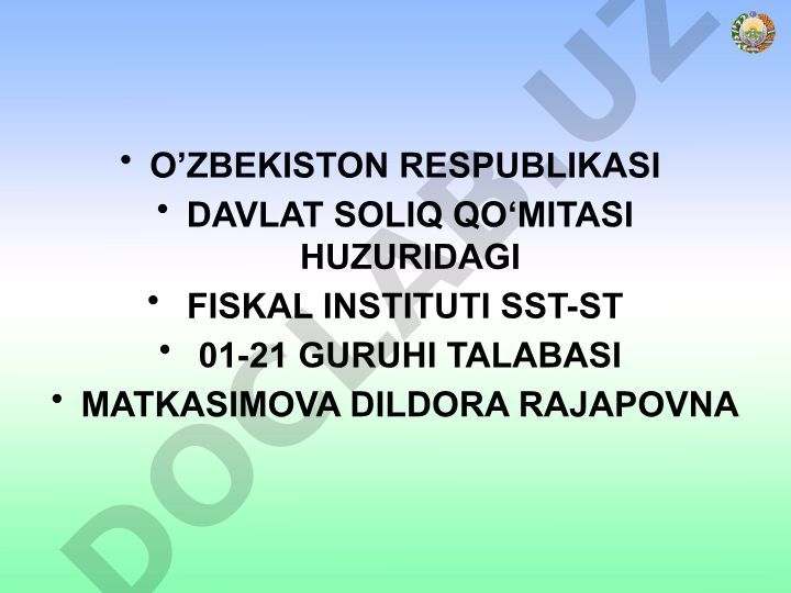 Qo'shilgan qiymat solig'ini budjetga undirishda mavjud muammolar va ularni bartaraf etish yo'llari