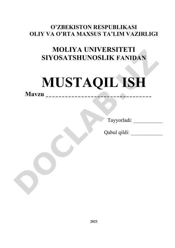 Siyosiy madaniyat tushunchasi va uning O'zbekistonda rivojlanishi