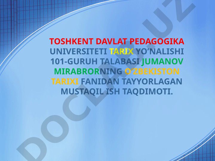 Markaziy Osiyo Rennessansi va uni davrlashtrish