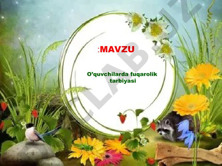 O'quvchilarda fuqarolik tarbiyasi
