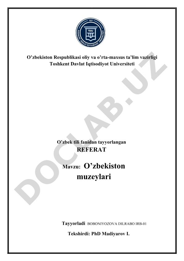 O'zbekiston muzeylari