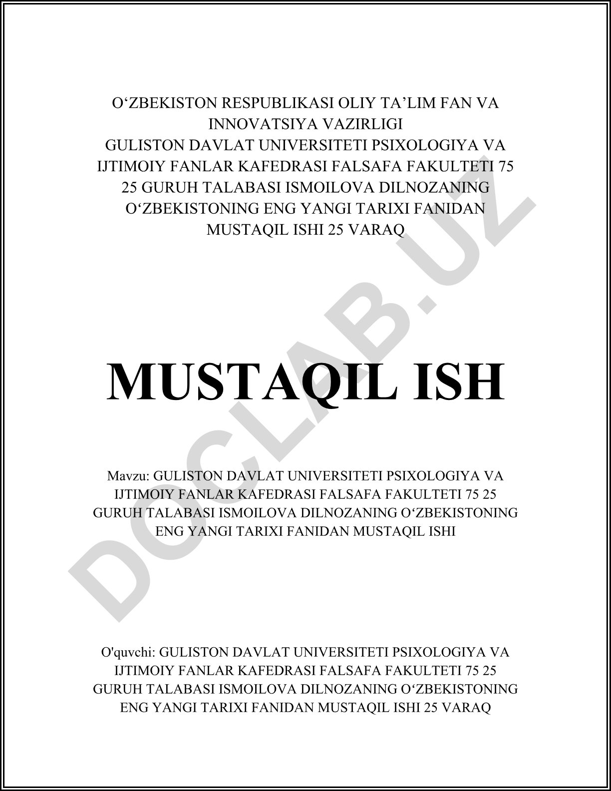 O'zbekiston mustaqilligining e'lon qilinishi va uning tarixiy-siyosiy sabab va oqibatlari