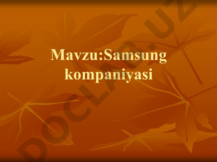 Samsung kompaniyasi yangi mahsulotlar taqdimoti