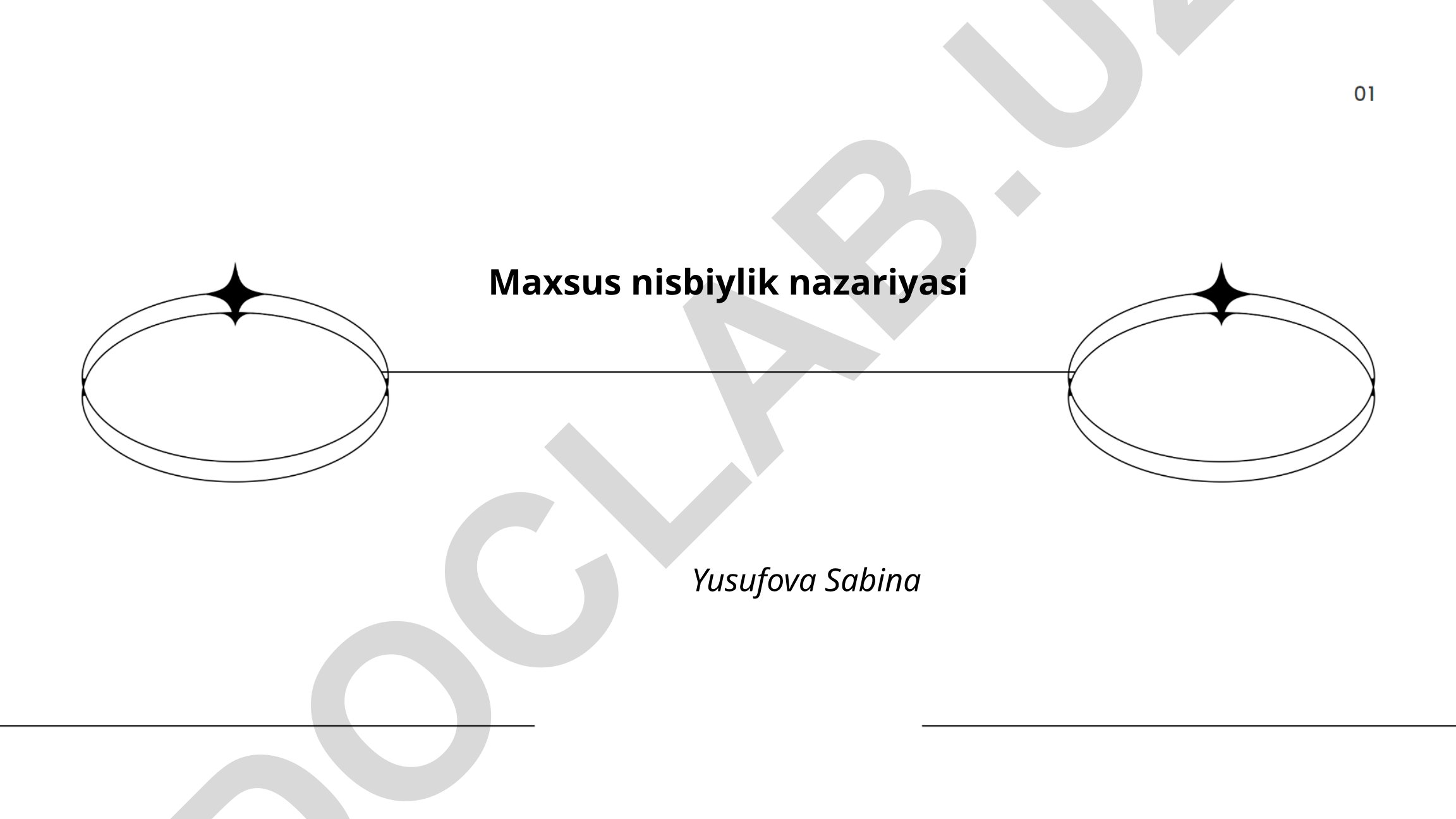 Maxsus nisbiylik nazariyasi