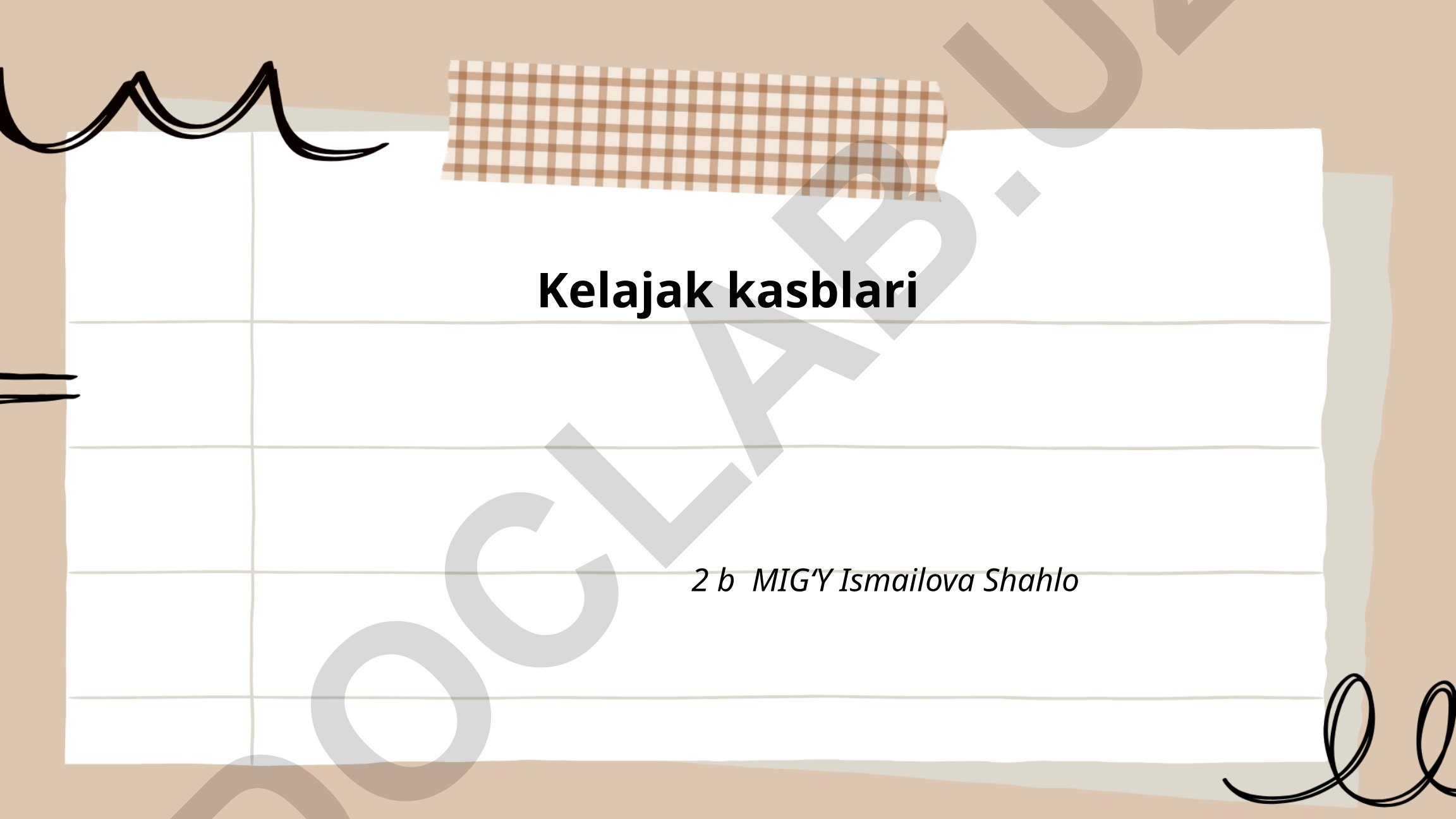 Kelajak kasblari: Sun'iy intellekt, kiberxavfsizlik va ma'lumotlar olimi