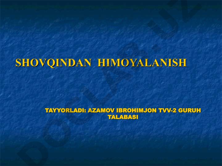 Sanoat korxonalarida shovqindan himoyalanish