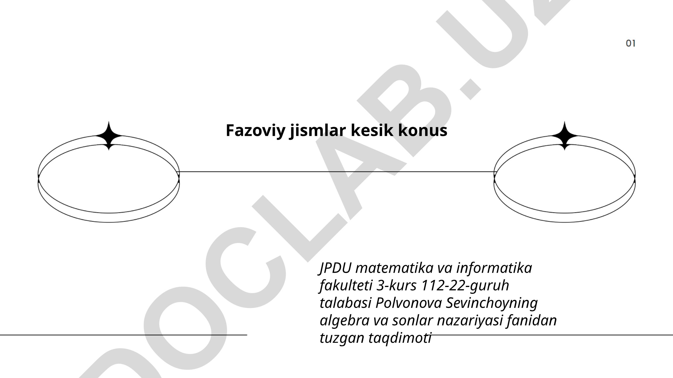 Fazoviy jismlar va kesik konus