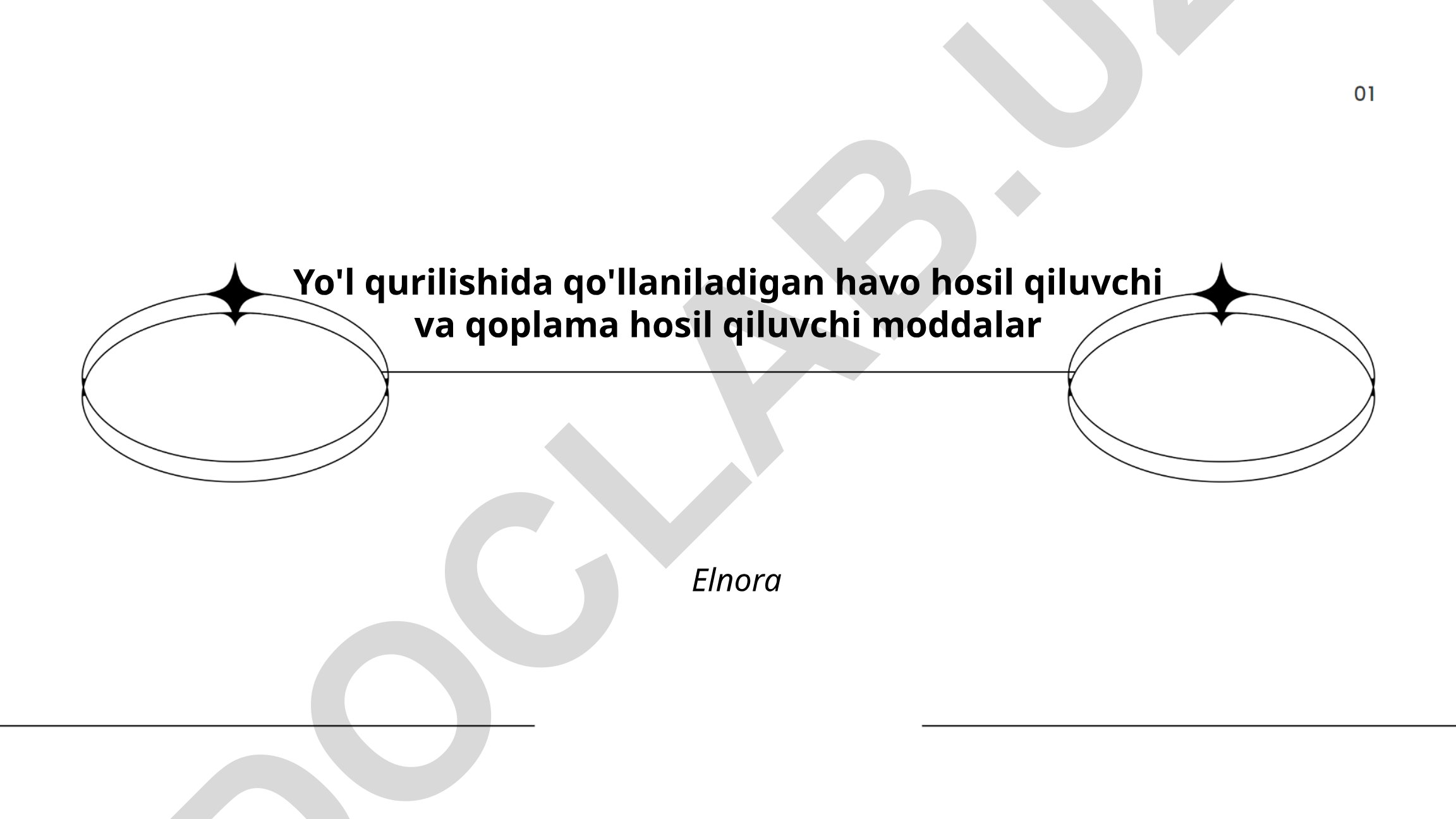 Yo'l qurilishida qo'llaniladigan havo hosil qiluvchi va qoplama hosil qiluvchi moddalar