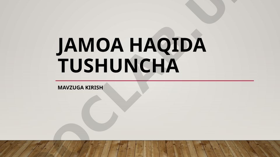 Jamoa tushunchasi va pedagogik ahamiyati