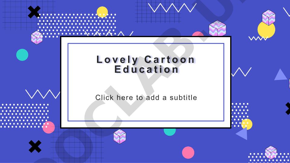Lovely Cartoon Education