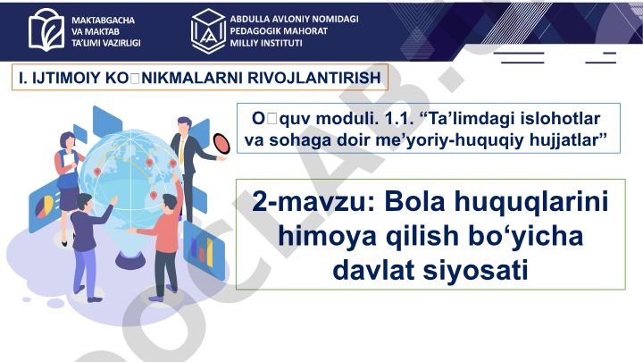 Bola huquqlarini himoya qilish bo'yicha davlat siyosati