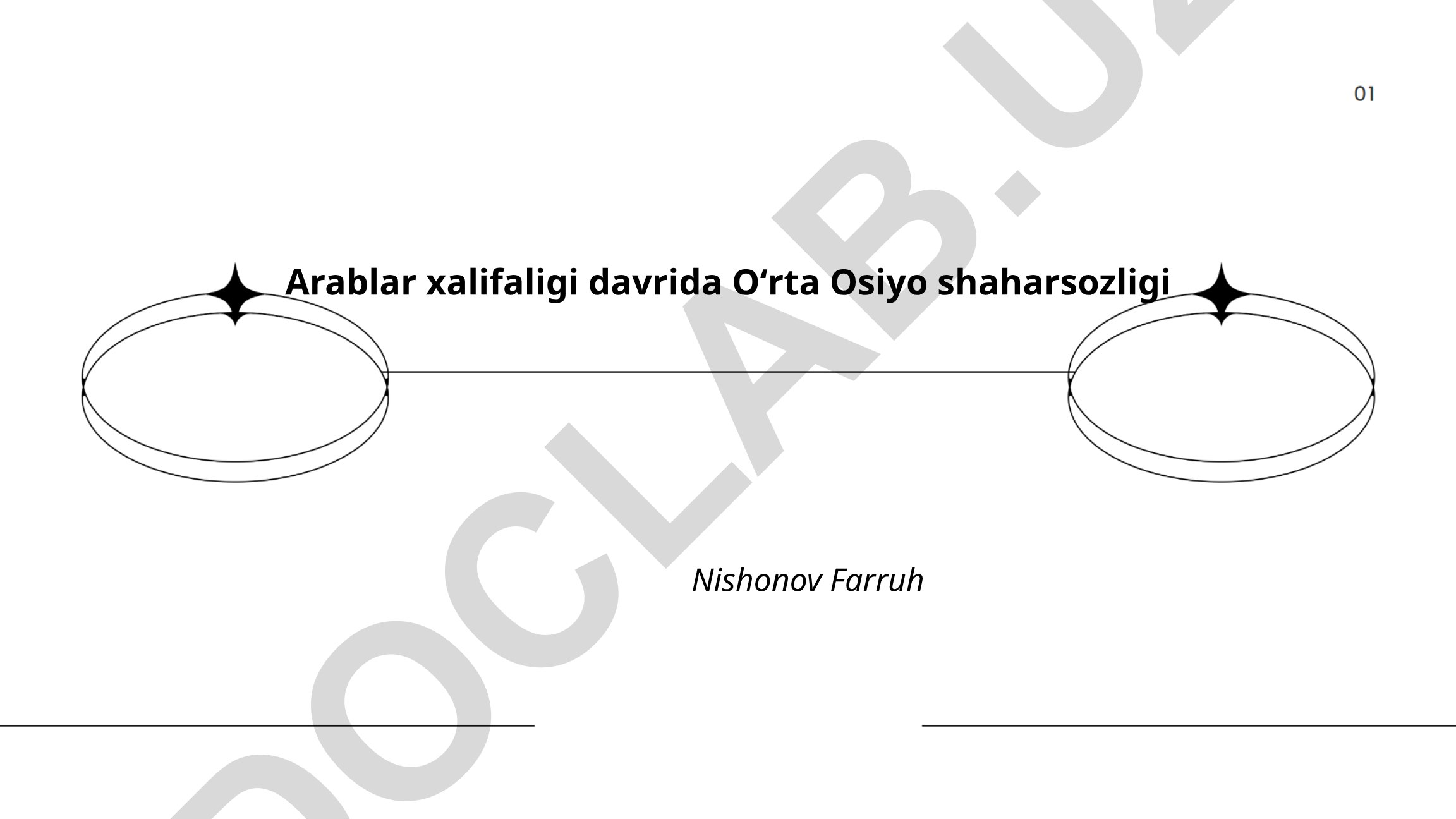 Arablar xalifaligi davrida Oʻrta Osiyo shaharsozligi
