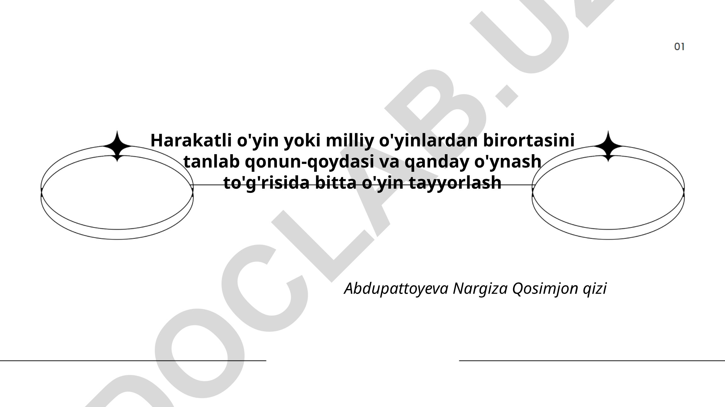 Harakatli o'yinlar tarixi va milliy o'yinlar