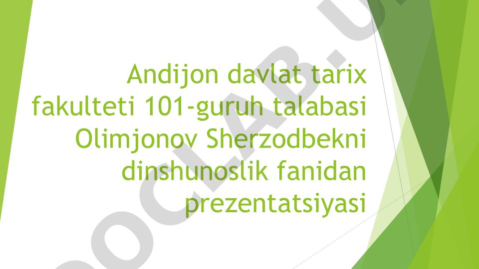 Milliy dinlar tushunchasi va ularning shakllanishi