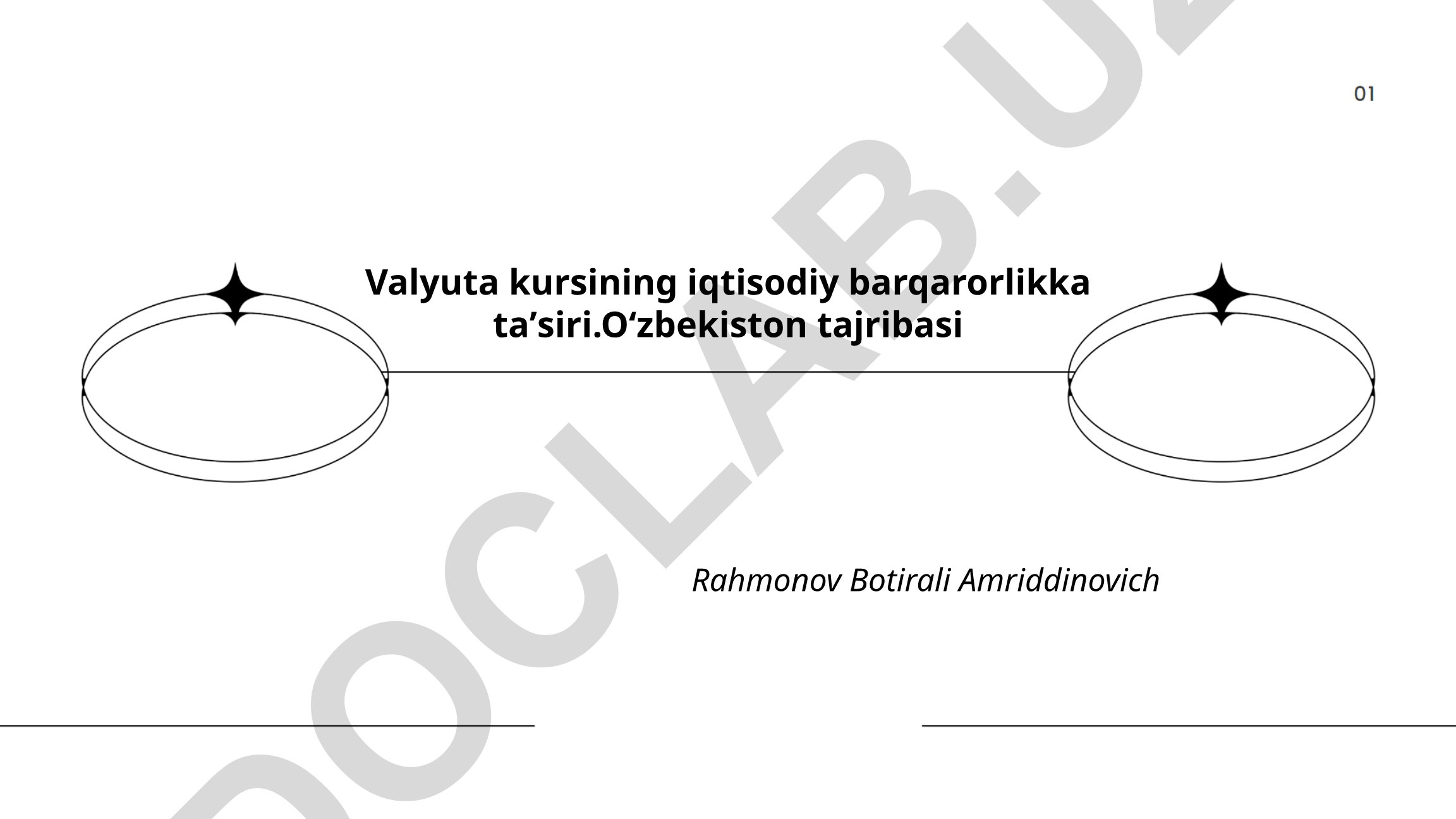 Valyuta kursining iqtisodiy barqarorlikka ta'siri: O'zbekiston tajribasi