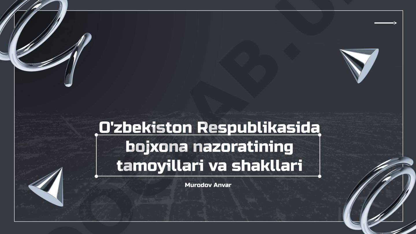 O'zbekistonda bojxona nazoratining tamoyillari va shakllari