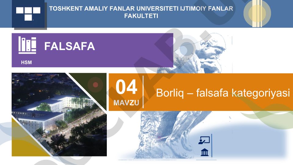 Falsafada borliq tushunchasi va ontologiya muammolari