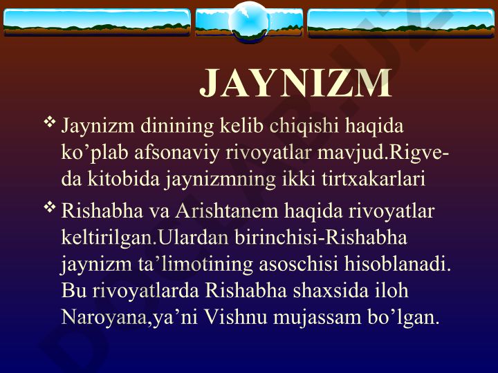 Jaynizm dini: kelib chiqishi, tirtxakarlar va asosiy ta'limotlar