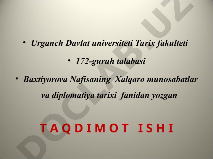 Birinchi jahon urushi (1914-1918 yil)