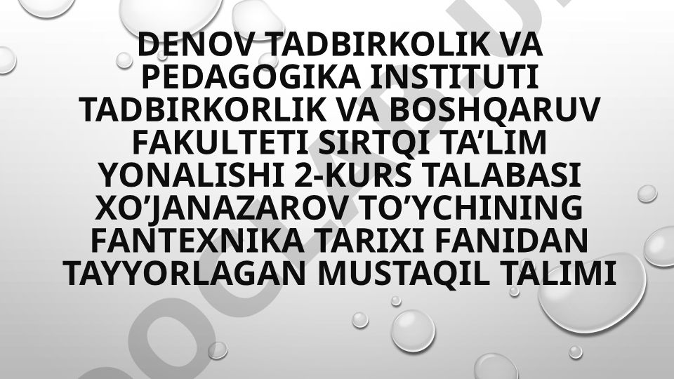 O'rta Osiyoda kimyo tarixi shakllanishi