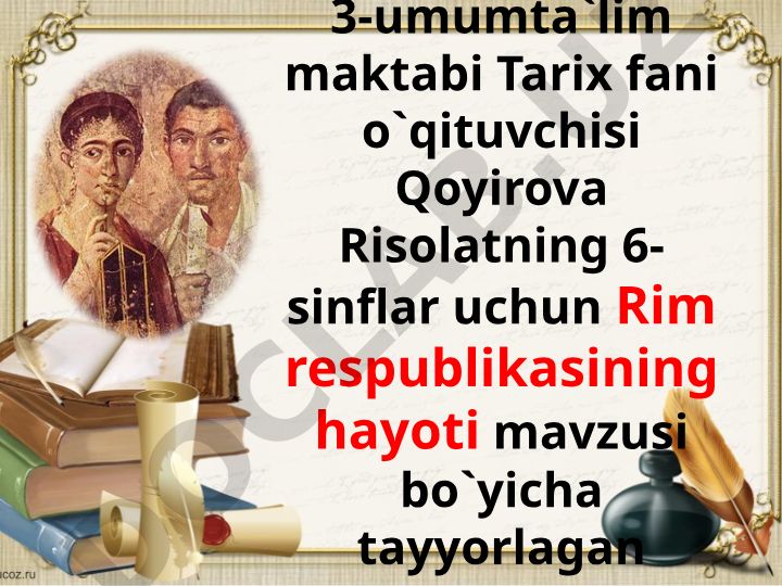 Rim respublikasining hayoti