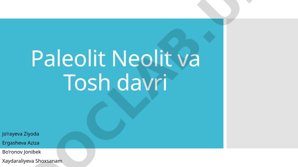 Koreyada paleolit va neolit davrlarining arxeologik manzilgohlari