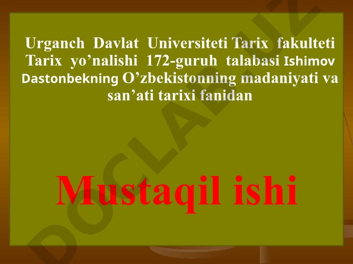 Kushonlar davlati: kelib chiqishi, madaniyati va O'zbekiston tarixiga qo'shgan hissasi