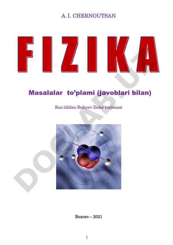 Fizika masalalar to'plami (javoblari bilan)