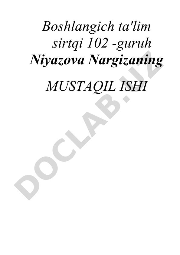 Pedagogning umumiy kasbiy madaniyati