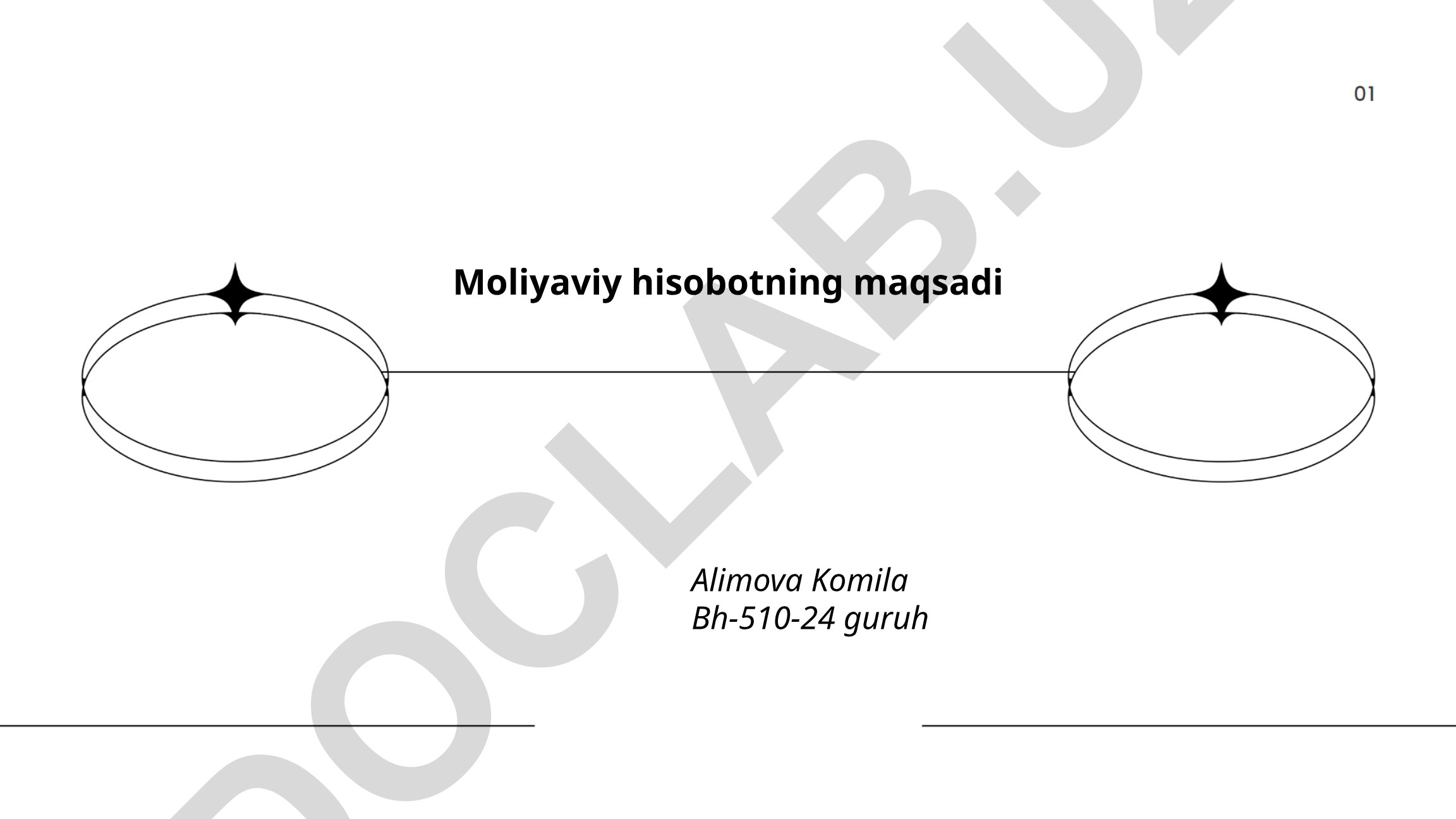 Moliyaviy hisobotning maqsadi va ahamiyati