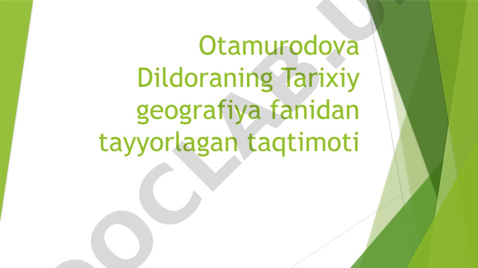 Qoʻqon xonligining tarixiy geografiyasi