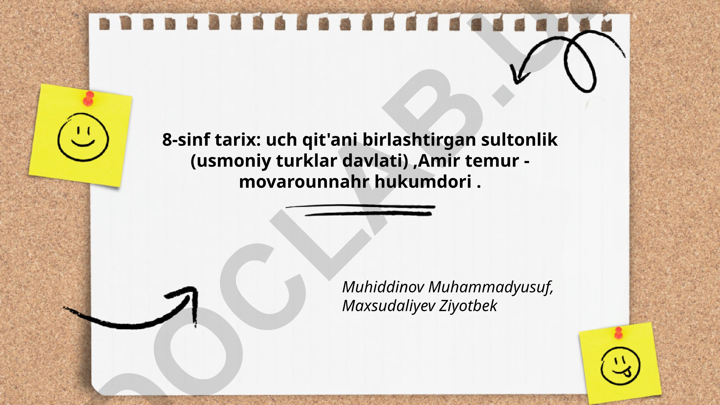 Usmoniylar davlati tashkil topishi va Amir Temur
