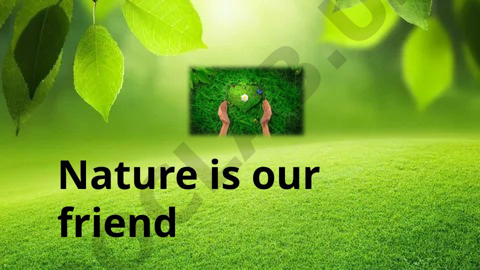 Nature is our friend