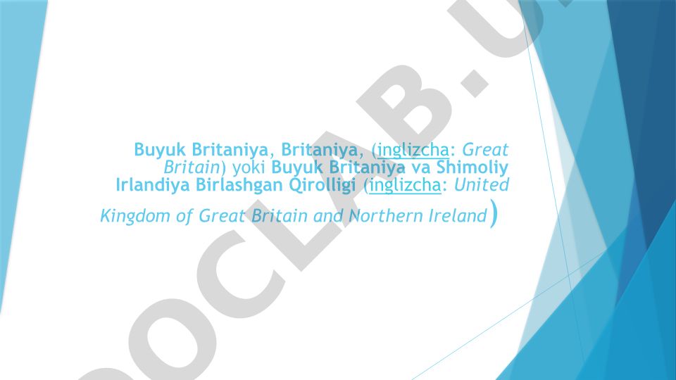 Buyuk Britaniya va Shimoliy Irlandiya Birlashgan Qirolligi
