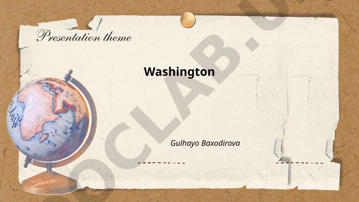 Washington State Geography and Washington D.C. History