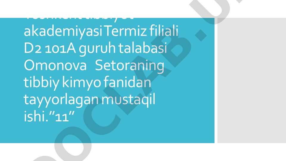Viruslar va o‘smalarga qarshi dori vositalarning ta’sir mexanizmlari (DNK, RNK fermentlariga nisbatan)