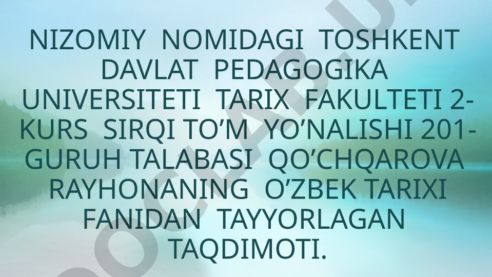 Somoniylar davlati tarixi