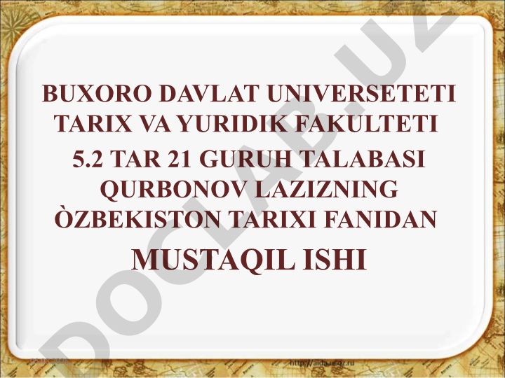 Mirzo Ulug'bekning Movarounnahr hukmronligi davri