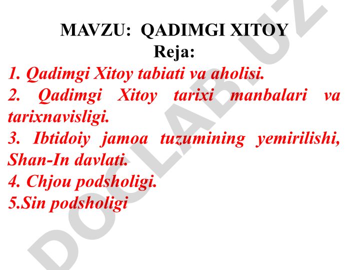 Qadimgi Xitoy