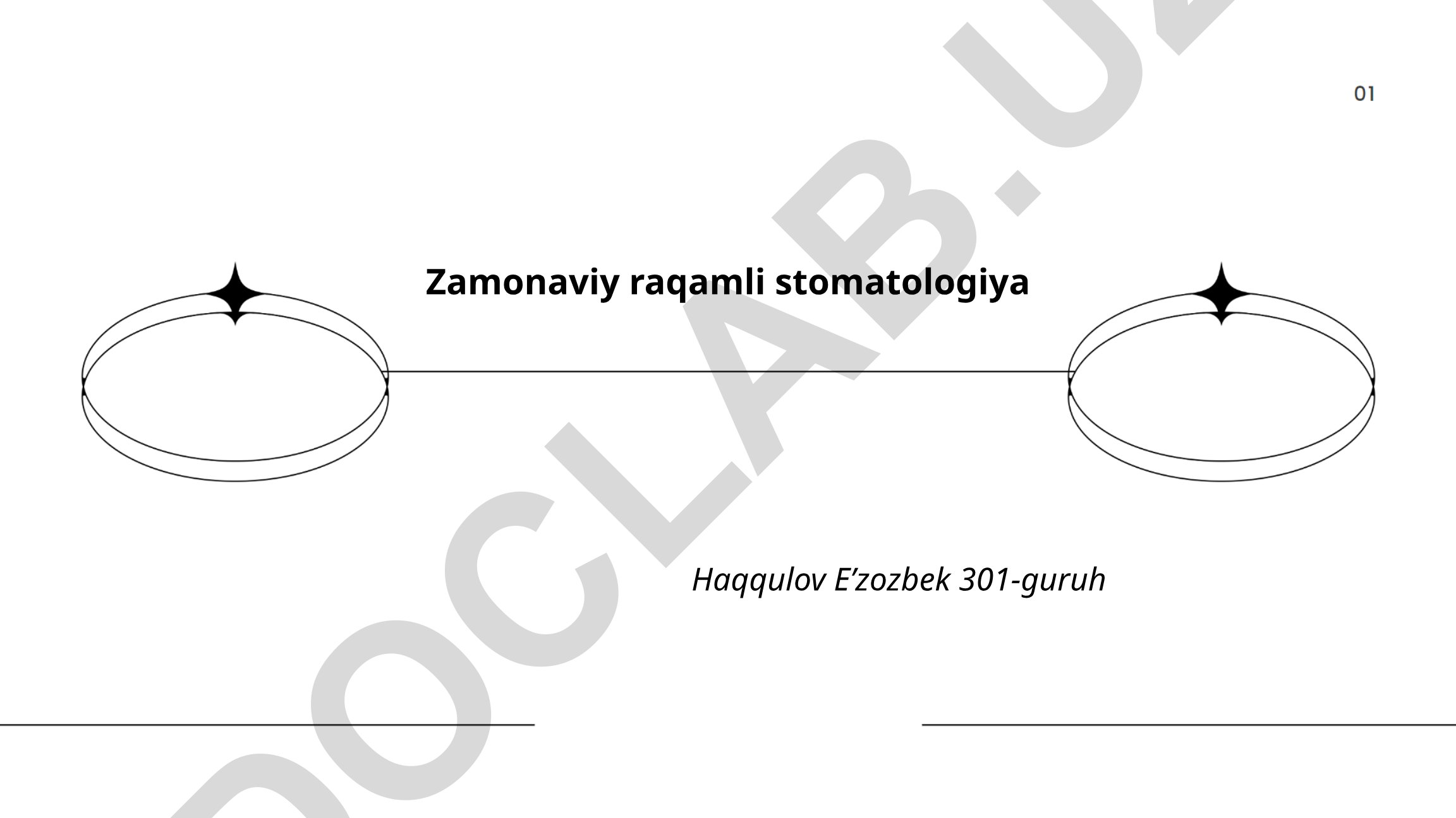 Zamonaviy raqamli stomatologiya