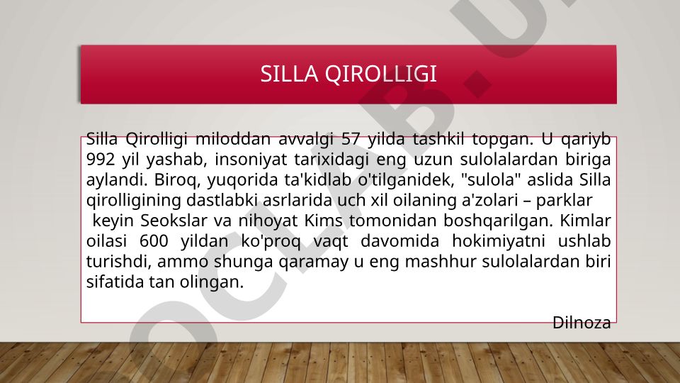 Silla qirolligi tarixi va Koreya yarim orolidagi urushlar